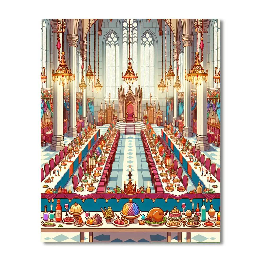 Royal Castle Banquet Paint By Number