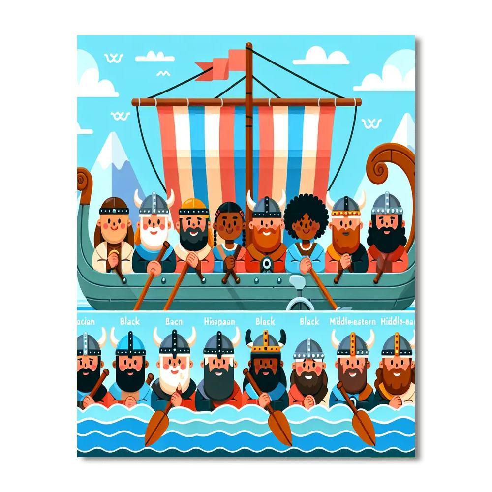 Viking Voyage Discovery Paint By Numbers Kits
