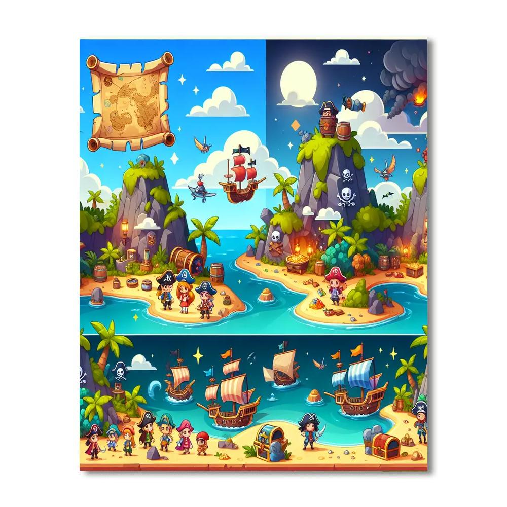 Island Of Adventure Numbered Painting Kits