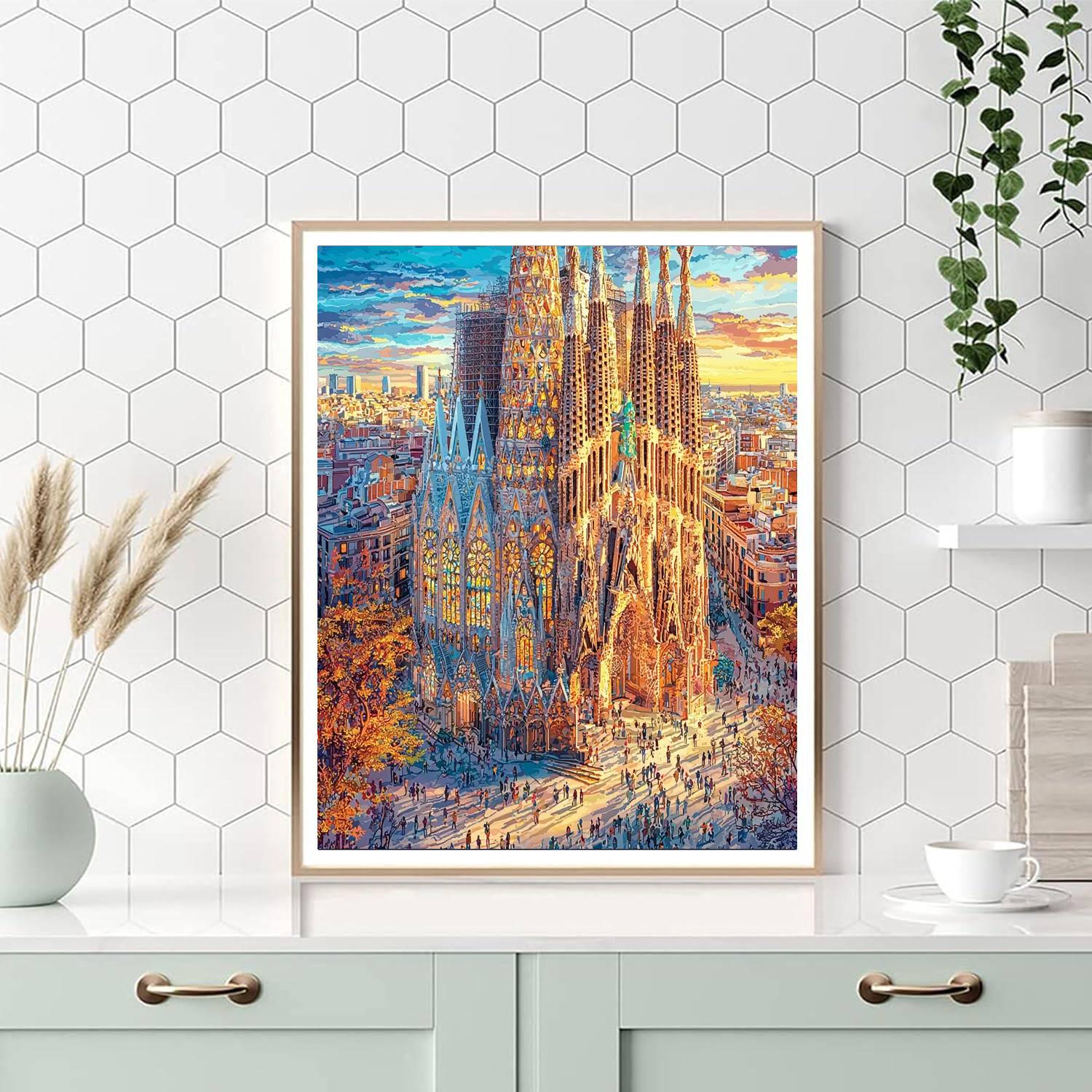The Sagrada Familia Tower DIY Paint By Numbers