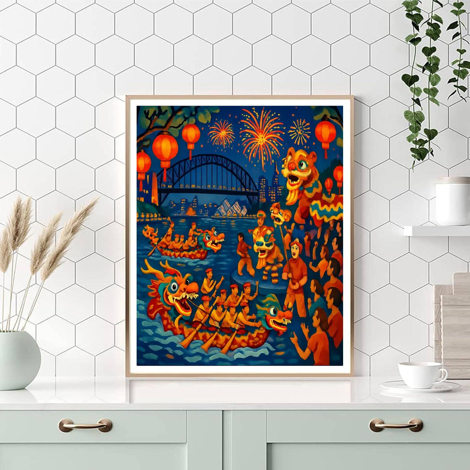 Lunar New Year Festival - Australia Paint By Number