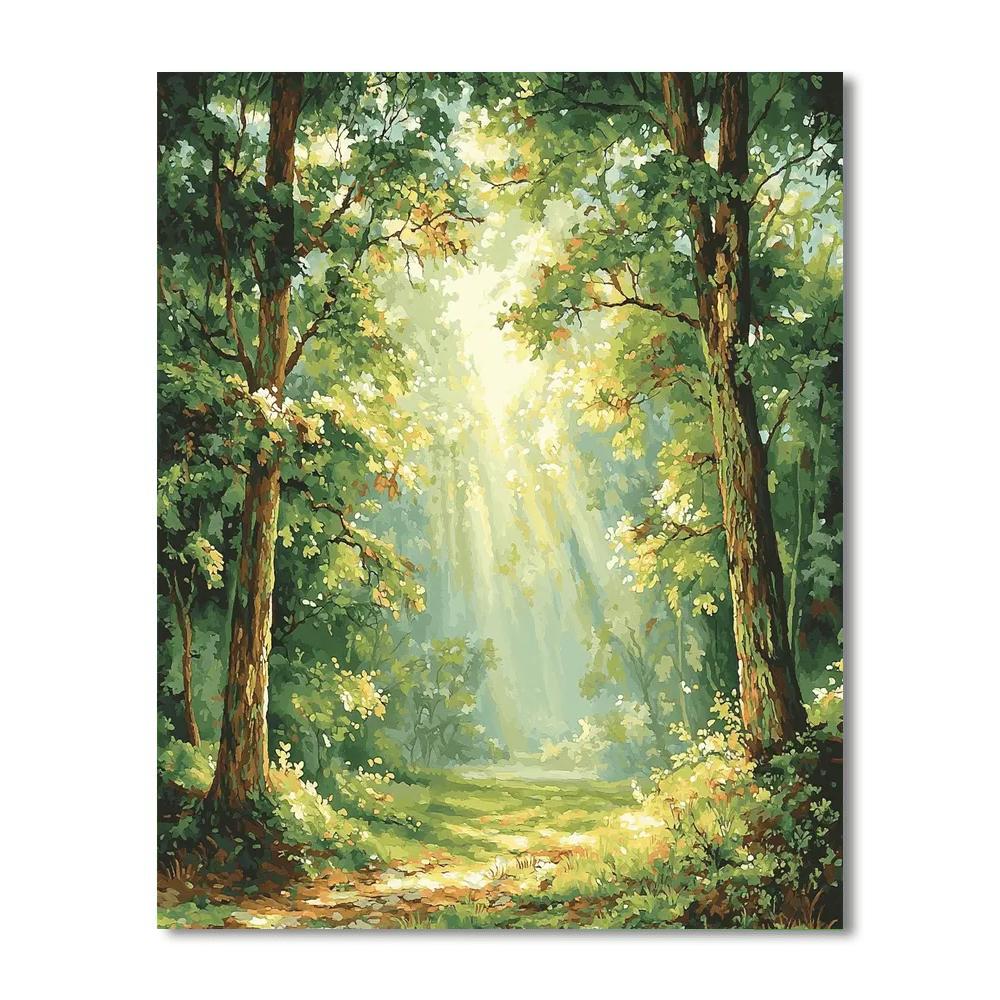 Leonardo Da Vinci Inspired In The Quiet Of The Forest  Paint By Number