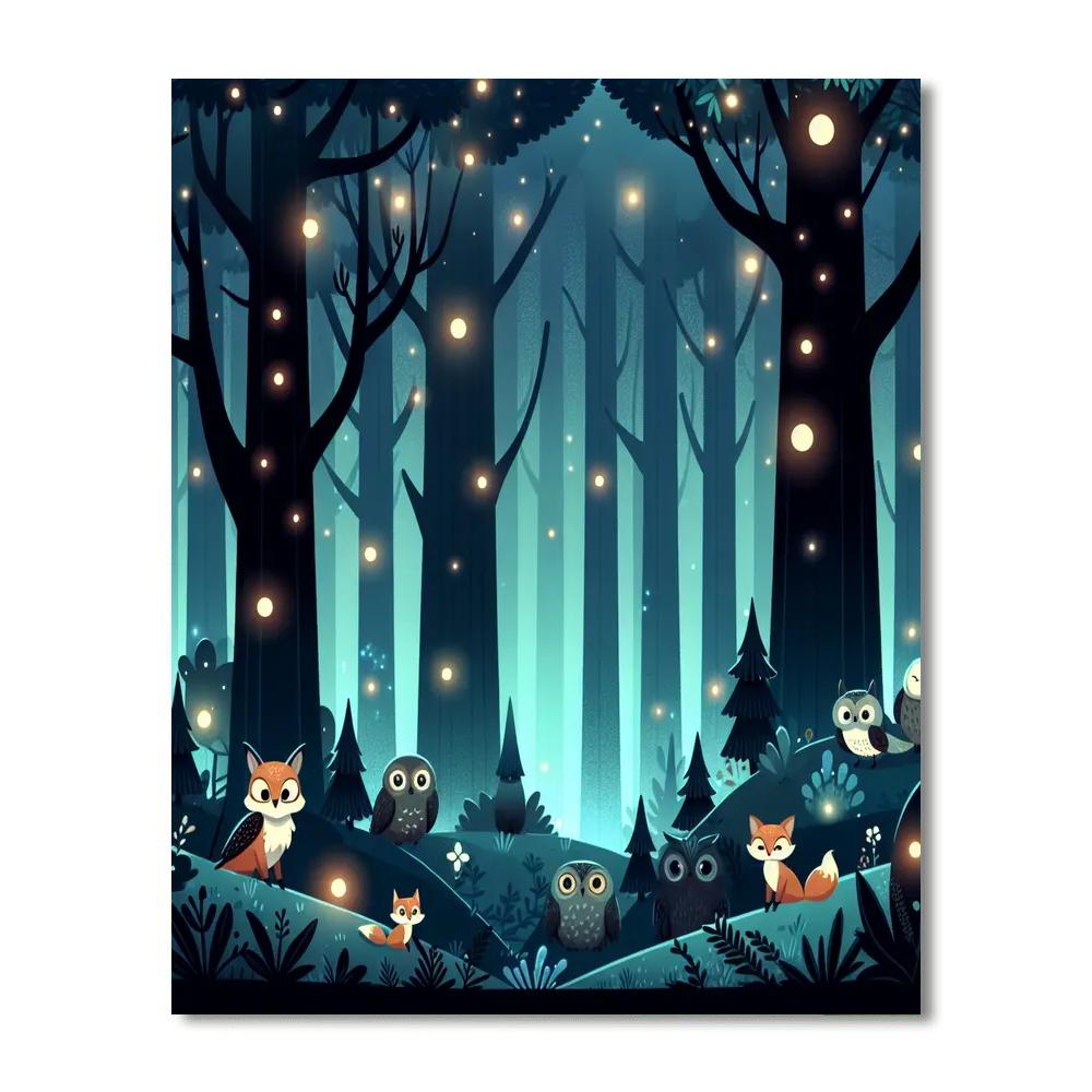 Mystery In The Enchanted Woods Paint By Numbers Art