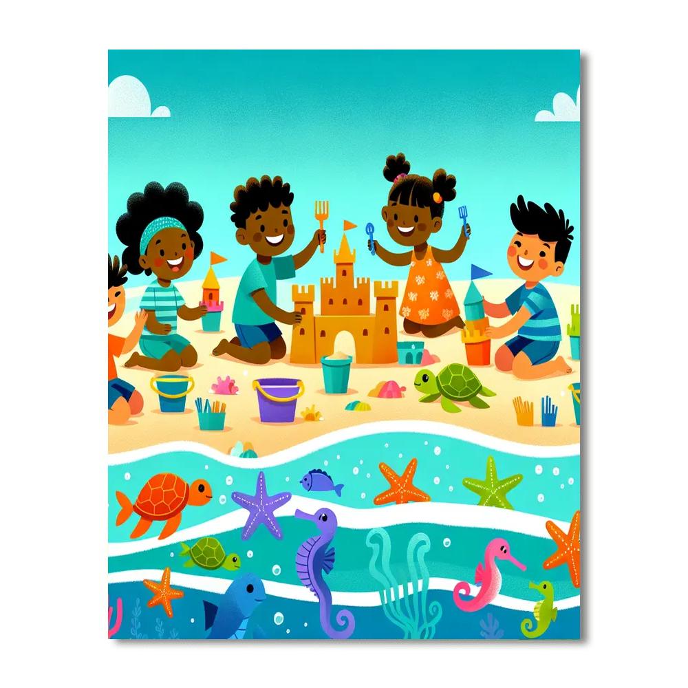 Seaside Adventure Tales Numbered Painting Kits