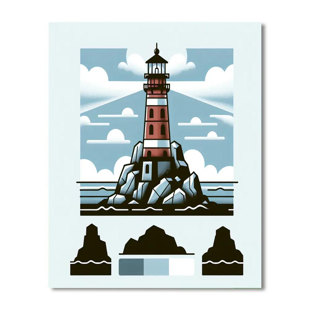 Lighthouse Lookout Numbered Painting Kits