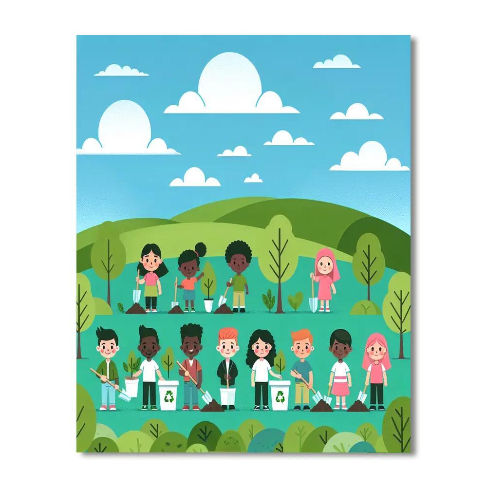 Eco-friendly Earth Guardians Paint By Color