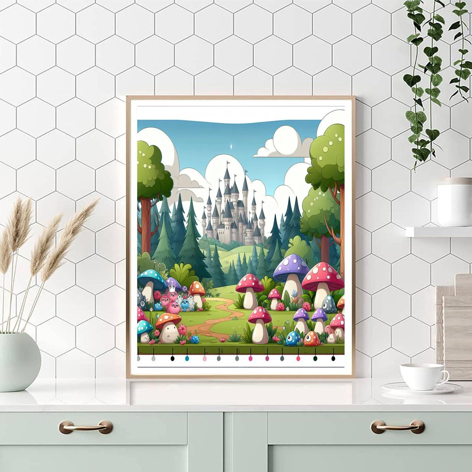 Fairytale Forest Kingdom Paint By Numbers