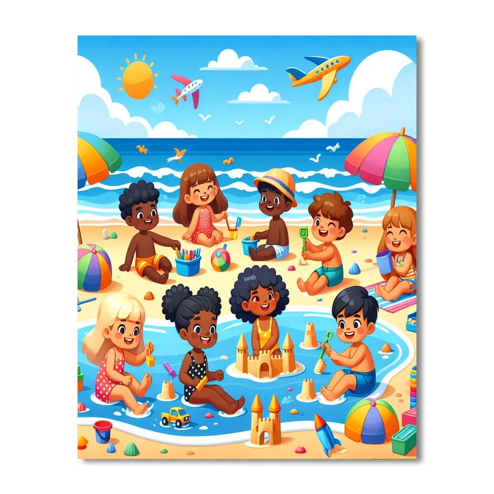 Sunny Summer Splash Paint By Color