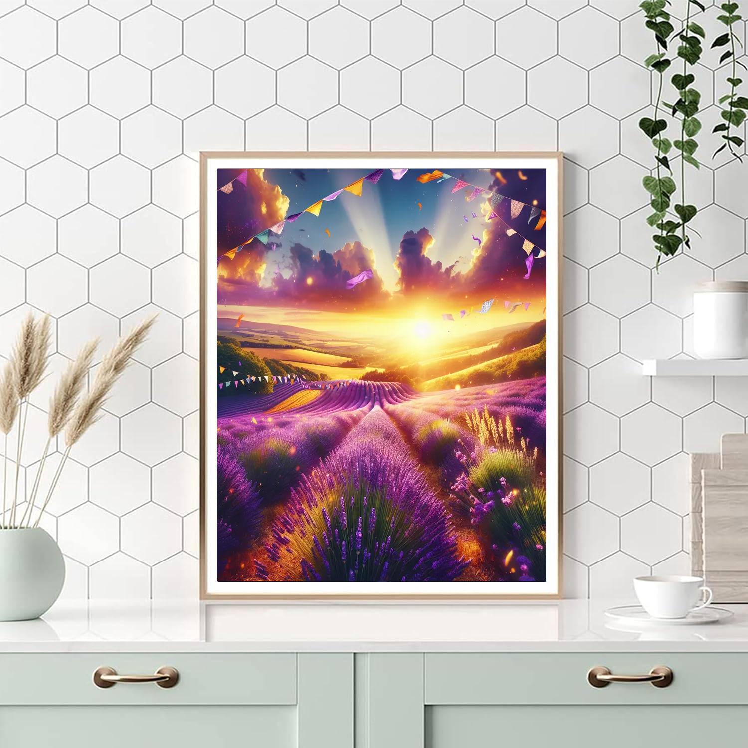 Joyful Lavender Festival Paint By Numbers Kits