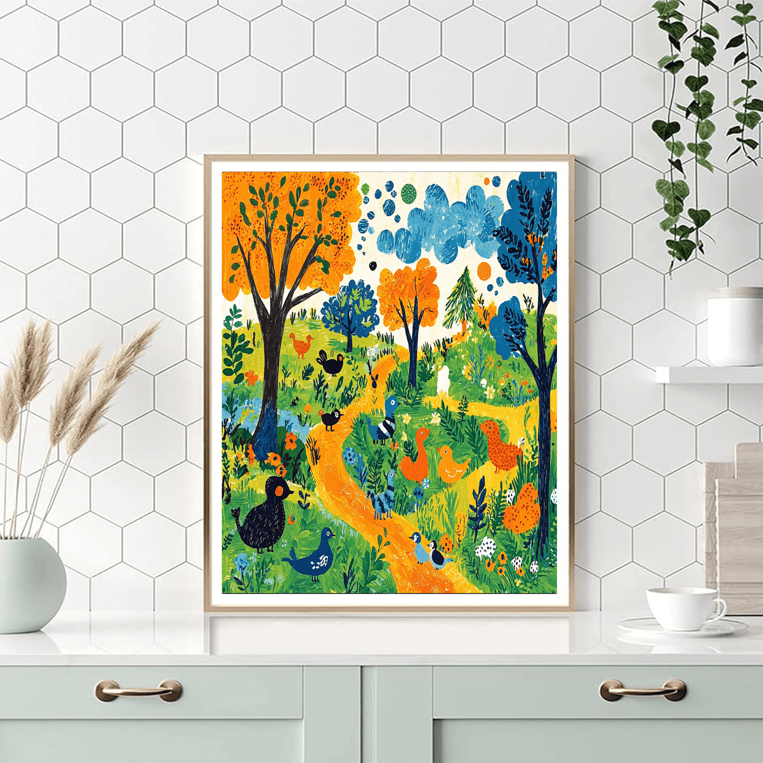 Eric Carle Inspired Animal Kingdom Parade  Paint By Numbers Kits