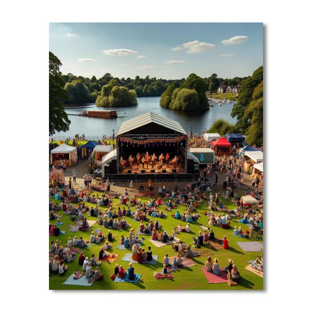 Calgary Folk Music Festival - Canada Painting By Numbers Kit