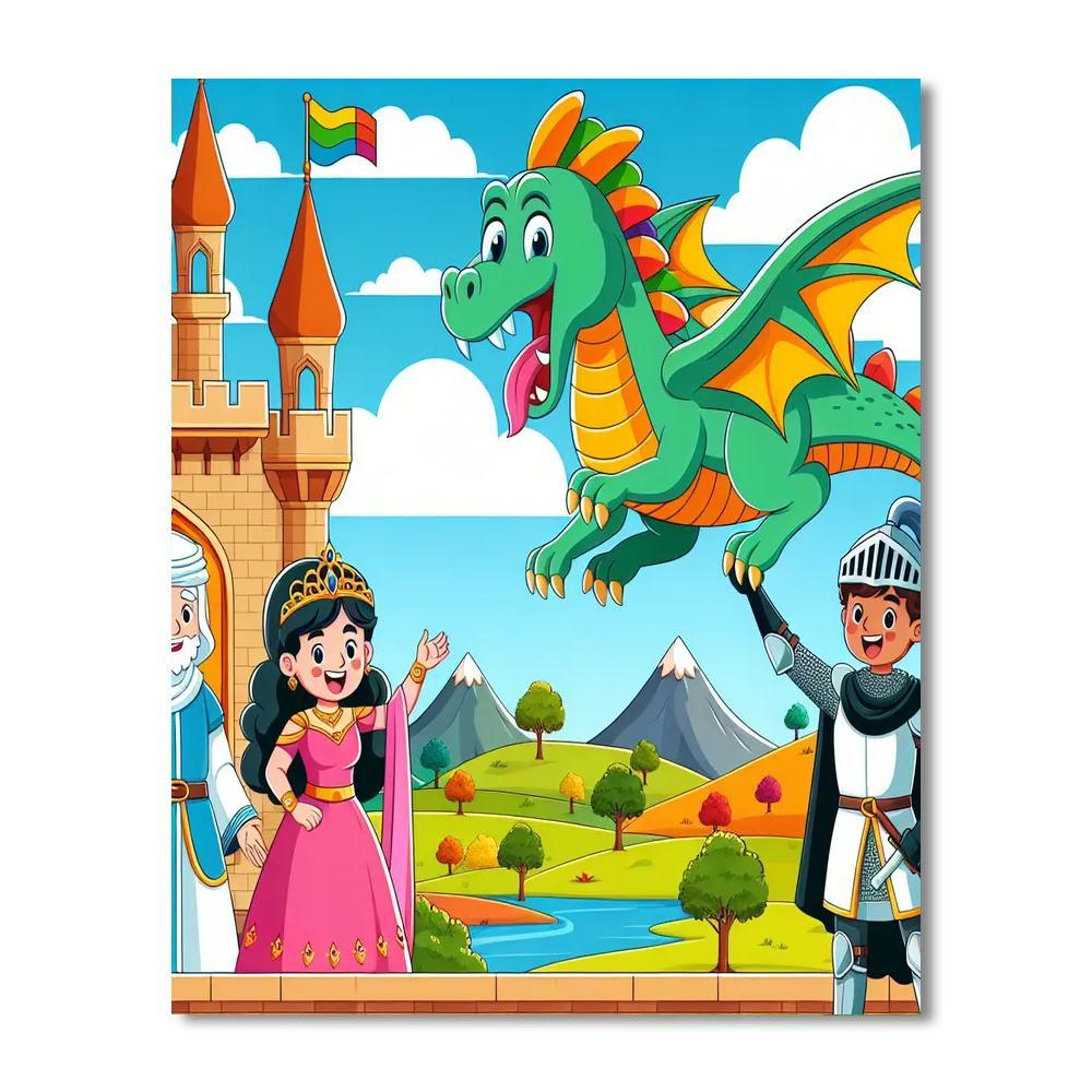 Magical Fairy Tale Journey Paint By Numbers Art