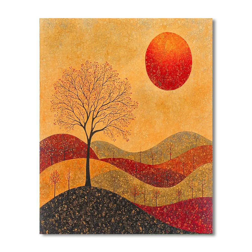 Nandalal Bose Inspired Eternal Cycles  Paint By Numbers