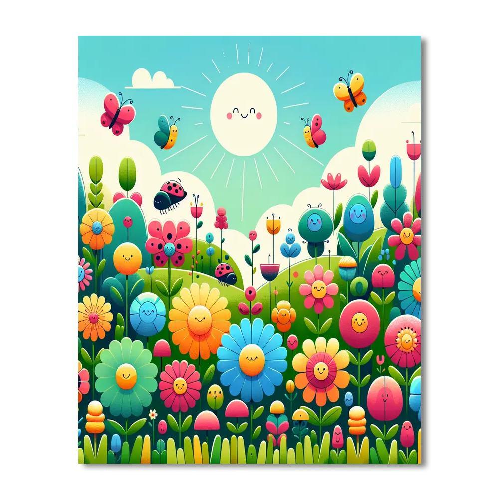 Wonderful Wildflowers Painting Number Kit