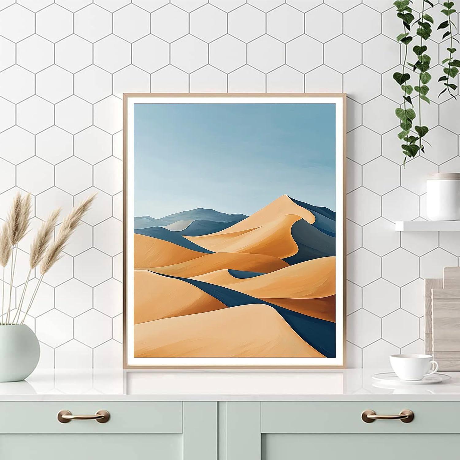 Paul Cézanne Inspired Harmony Of Desert Dunes  Paint By Color