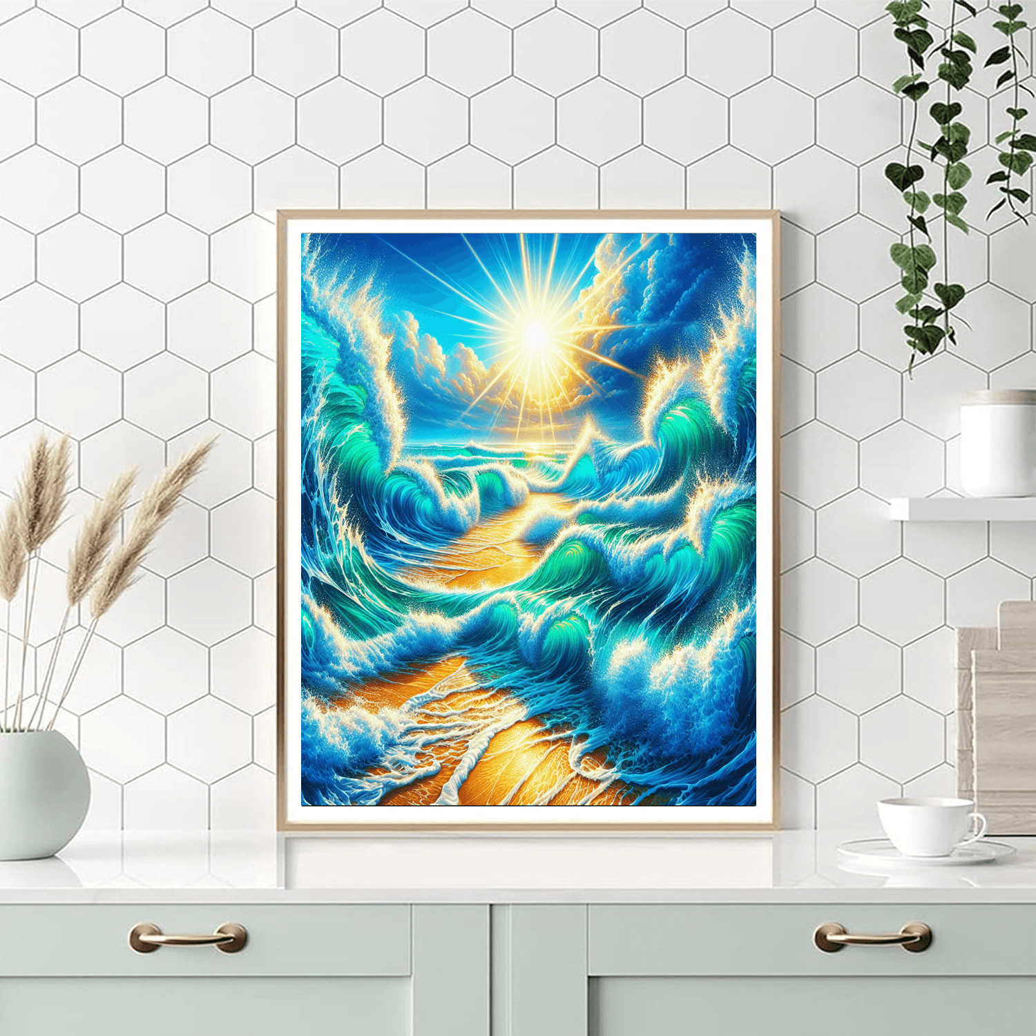 Ocean Breeze Symphony Number Painting