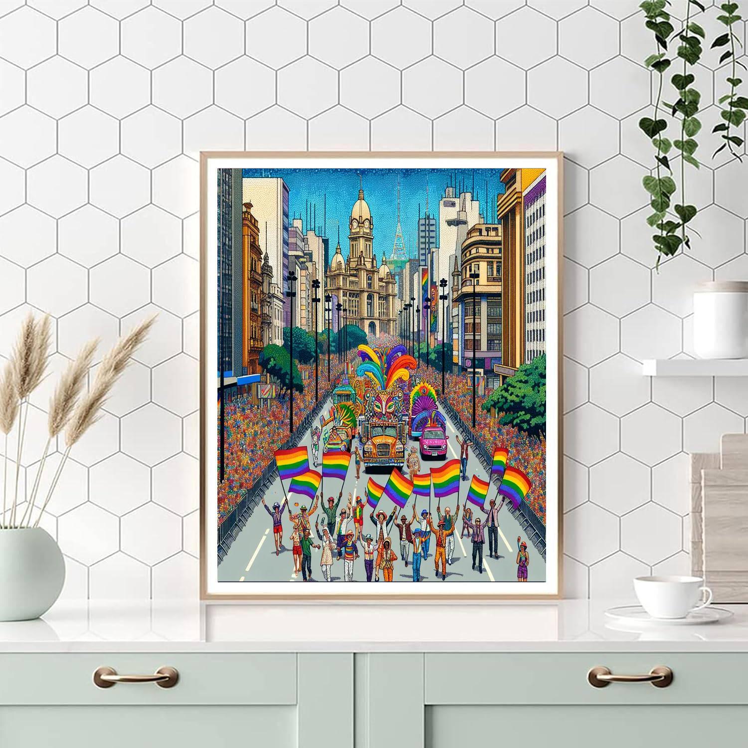 Pride Parade - Sao Paulo Paint By Numbers