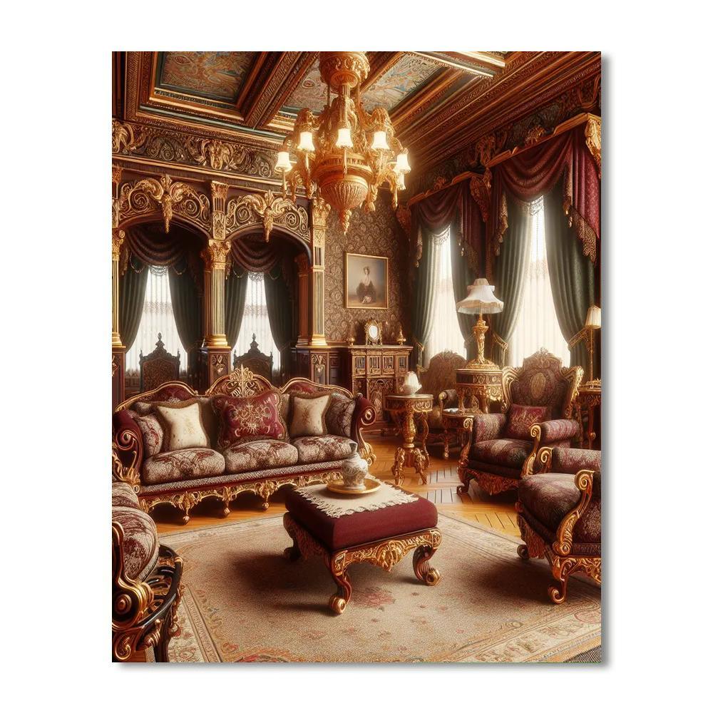 Victorian Parlor Elegance Paint By Numbers