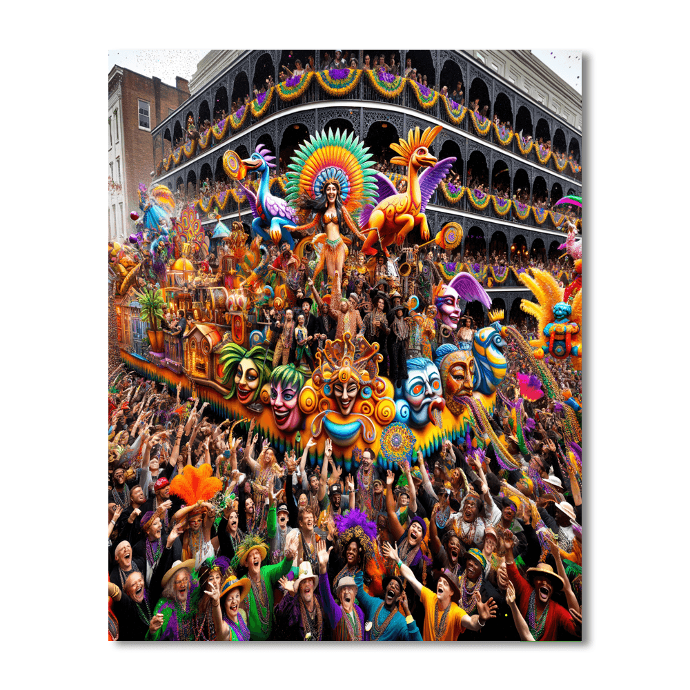 Mardi Gras Painting Number Kit