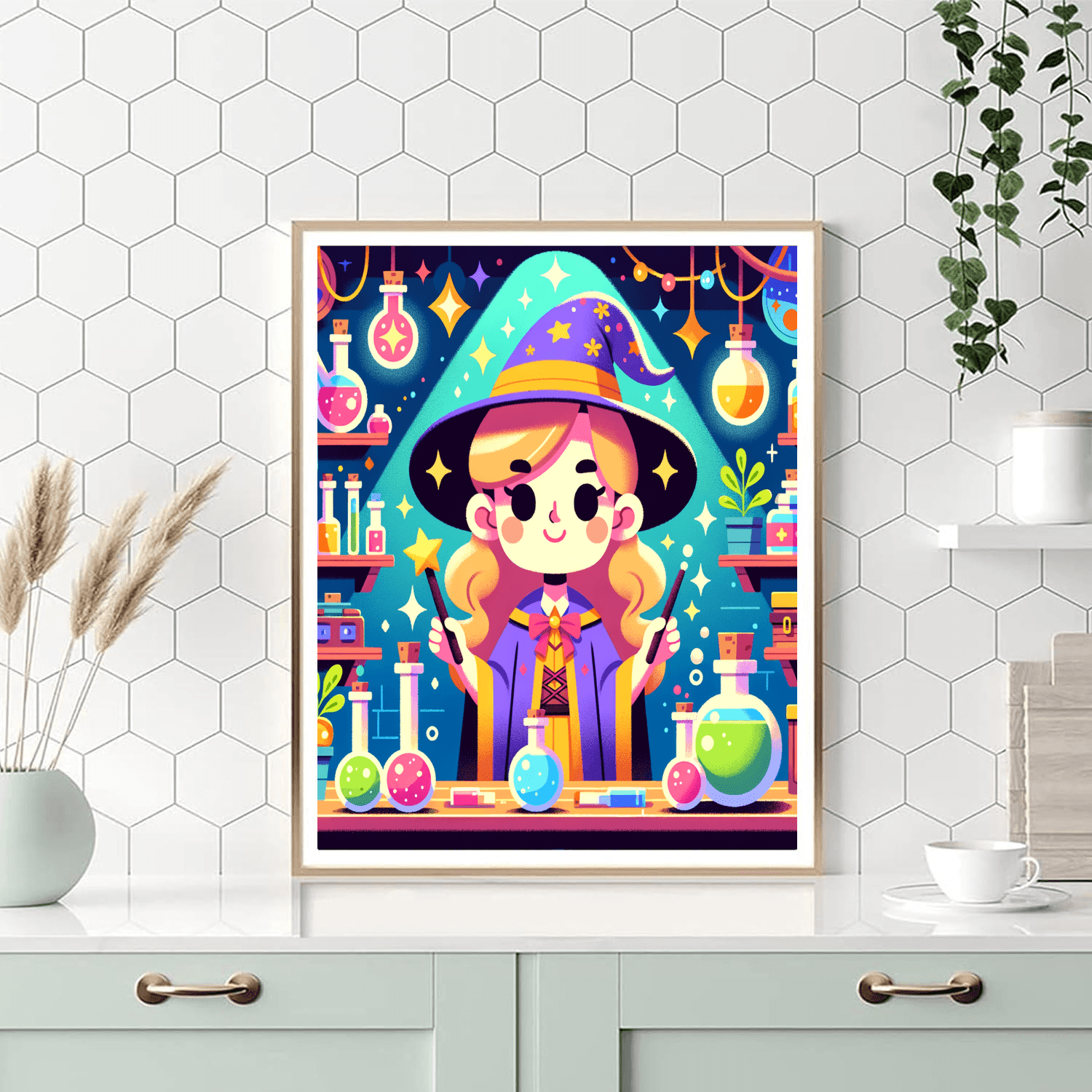 Wizard's Magical Workshop Paint By Number