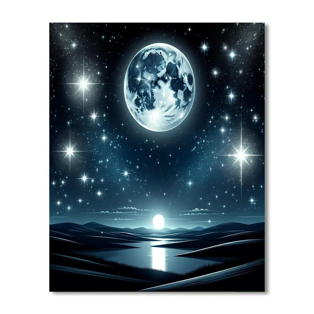 Starry Night Enchantment Numbered Painting Kits