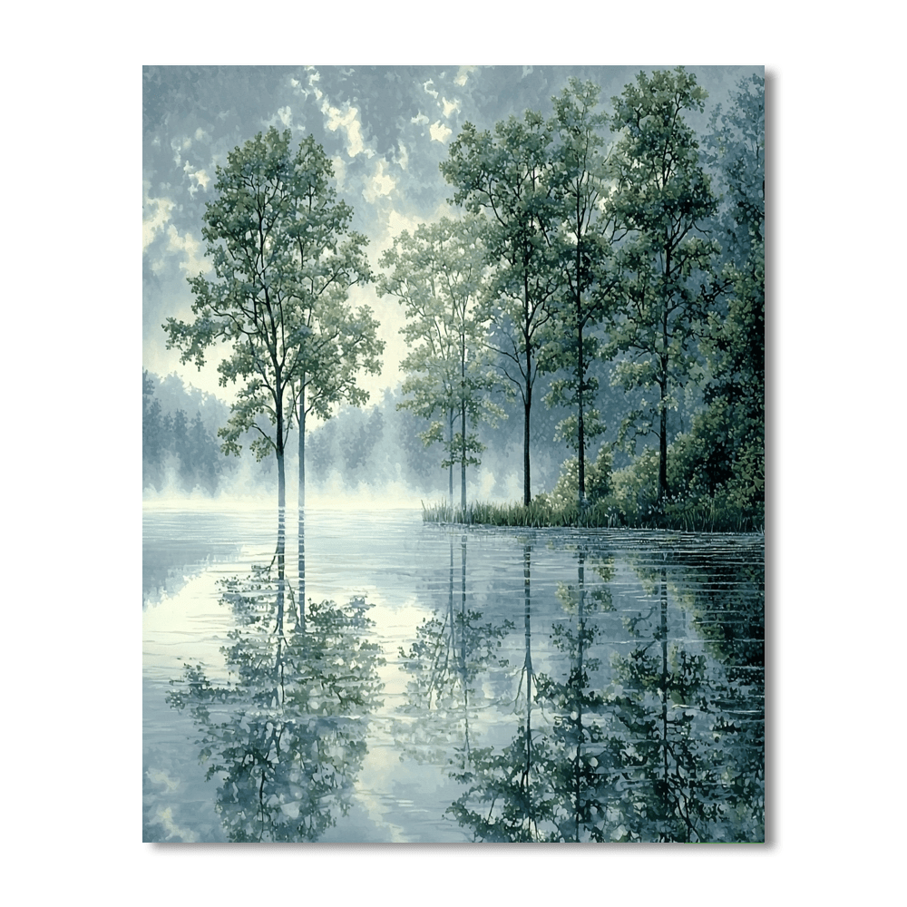 Thomas Kinkade Inspired Mystic Reflections  Paint By Numbers
