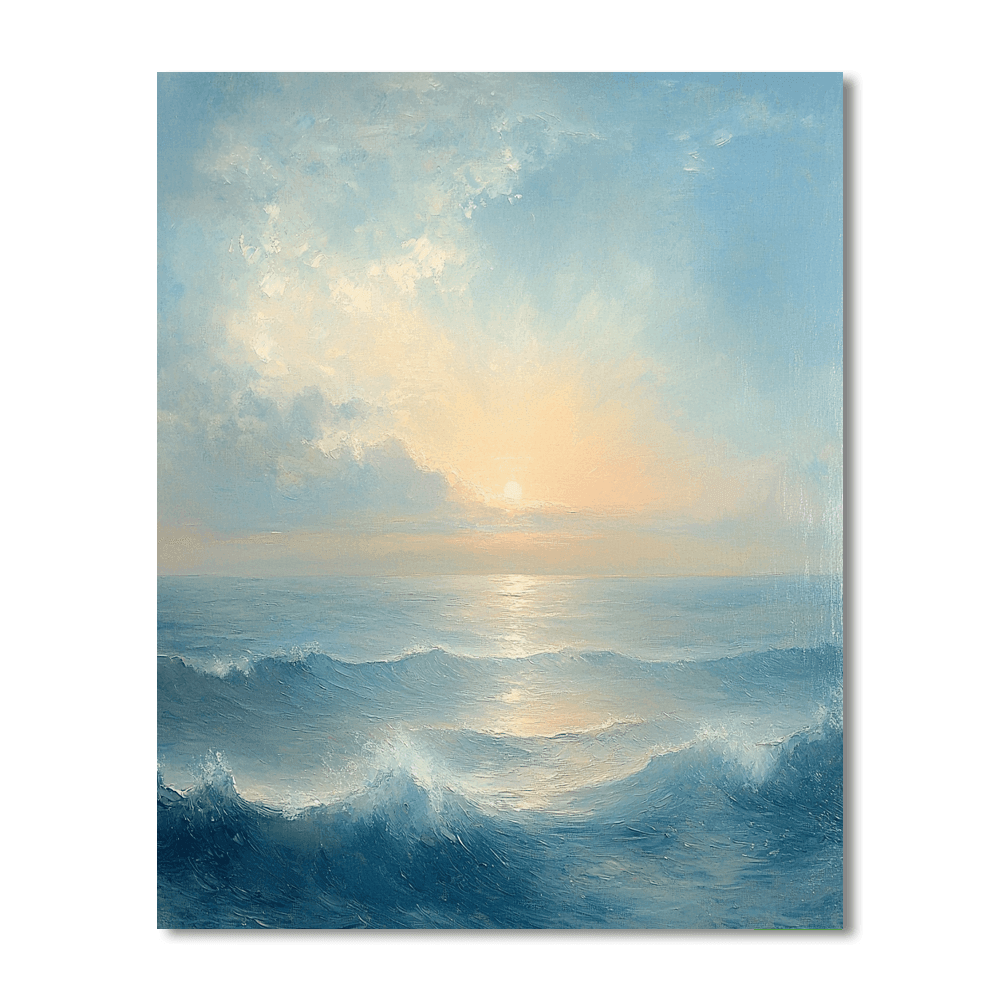 Turner Inspired Dreamy Ocean  Numbered Painting Kits