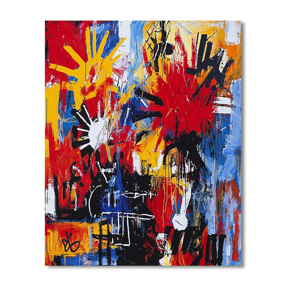 Jean-Michel Basquiat Inspired Awakening Visions  Paint By Numbers