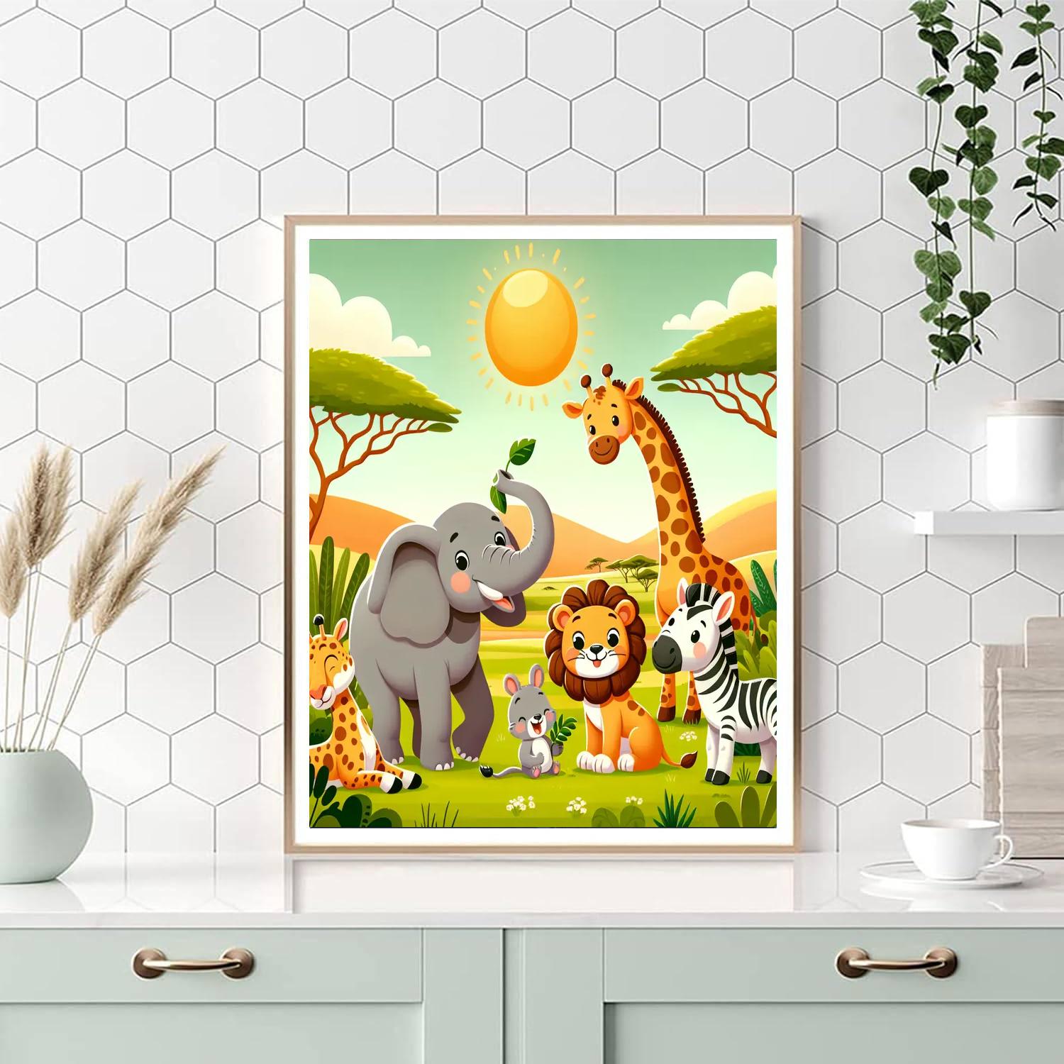 Safari Sun Adventure Paint By Color