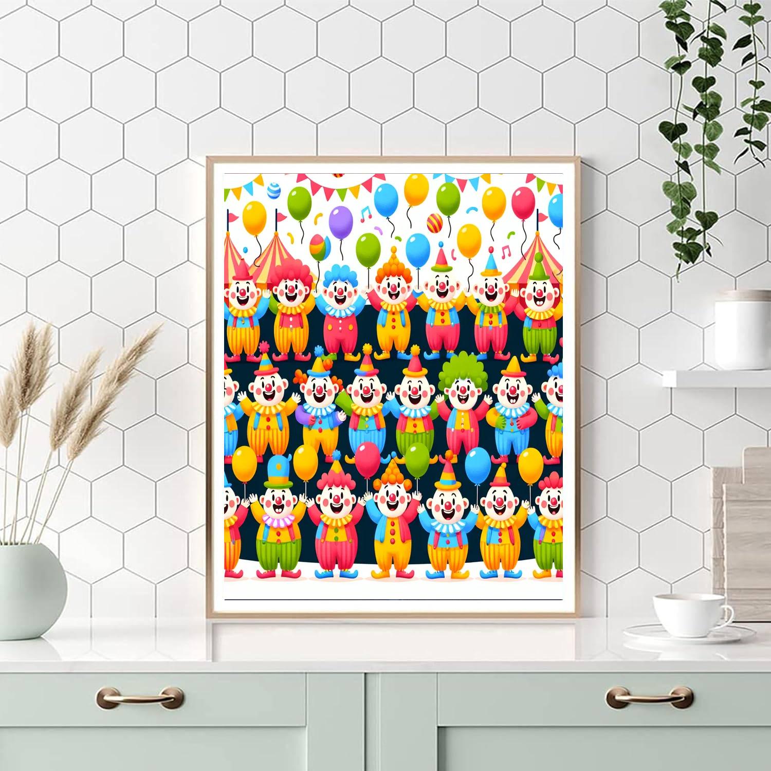 Joyful Juggling Act DIY Paint By Numbers