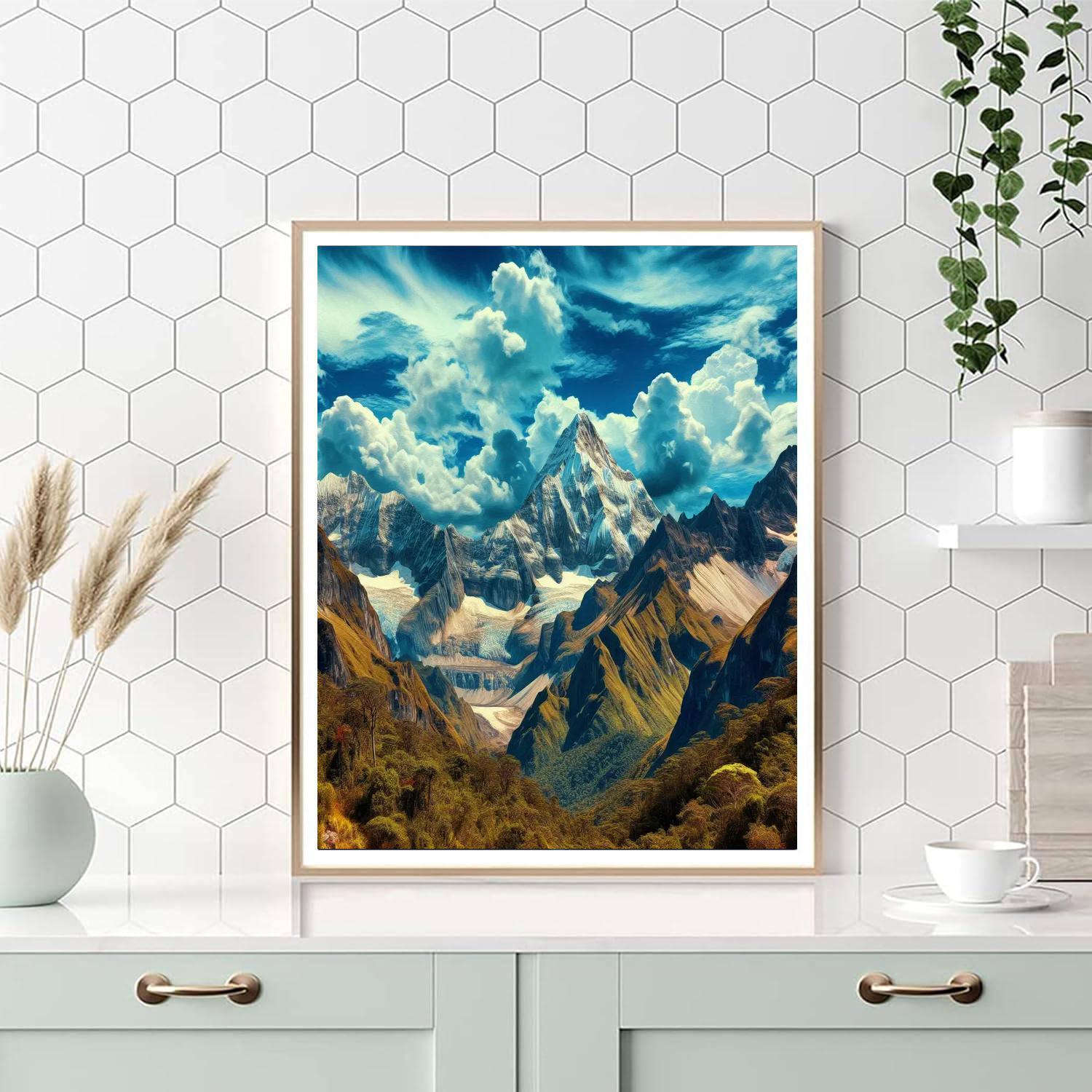 Wanderlust Mountains DIY Paint By Numbers