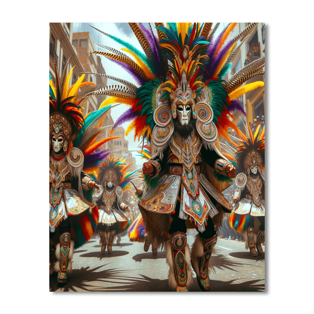 Carnival Of Oruro - Bolivia Number Painting