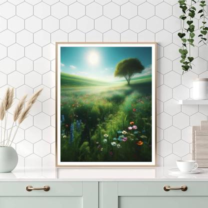 Pastoral Spring Scene Paint By Numbers Art