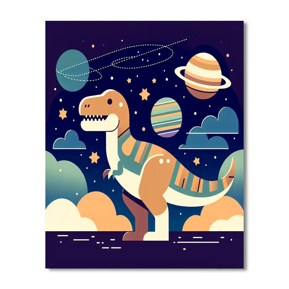 Dinosaur Planet DIY Paint By Numbers