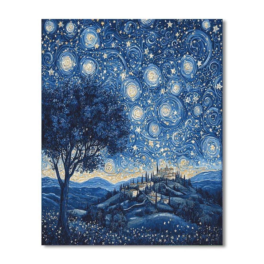 Michelangelo Inspired Symphony Of Stars  Painting Number Kit