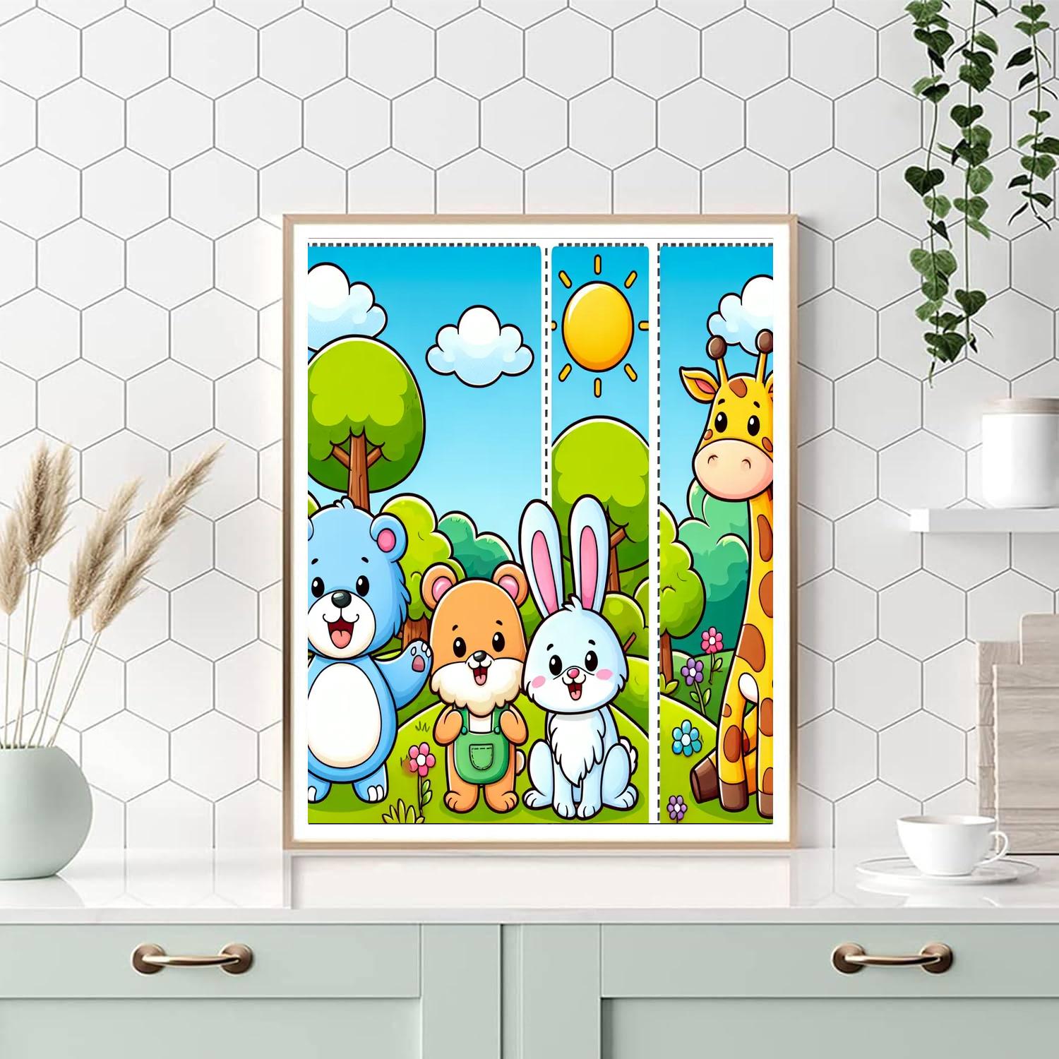 Joyful Animal Expedition Numbered Painting Kits