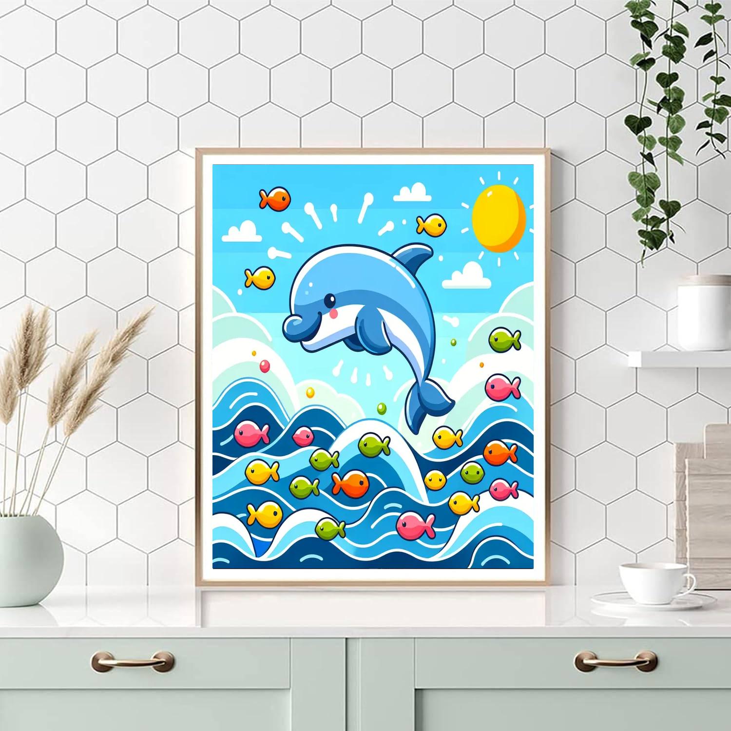 Joyful Ocean Paint By Numbers Art