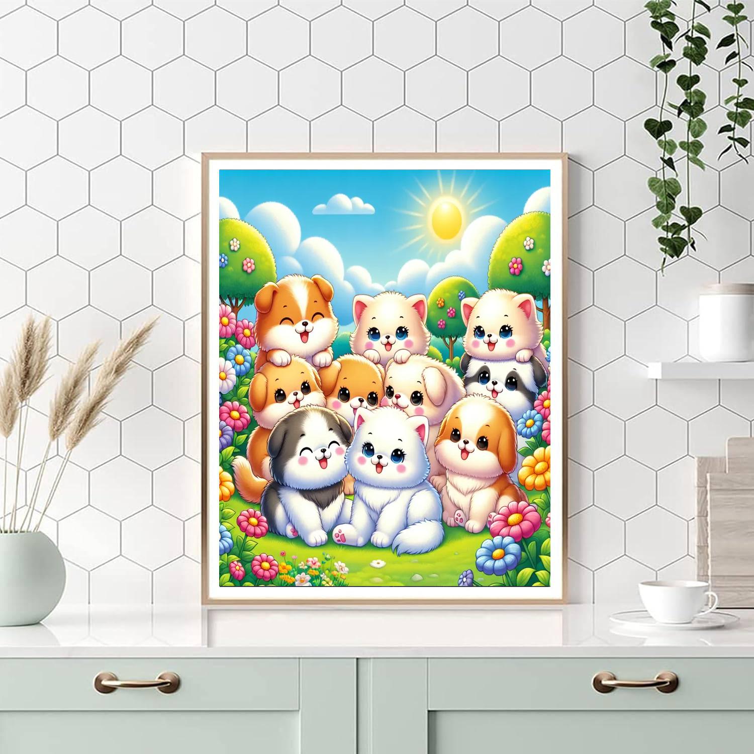 Cuddly Creatures Adventure Number Painting