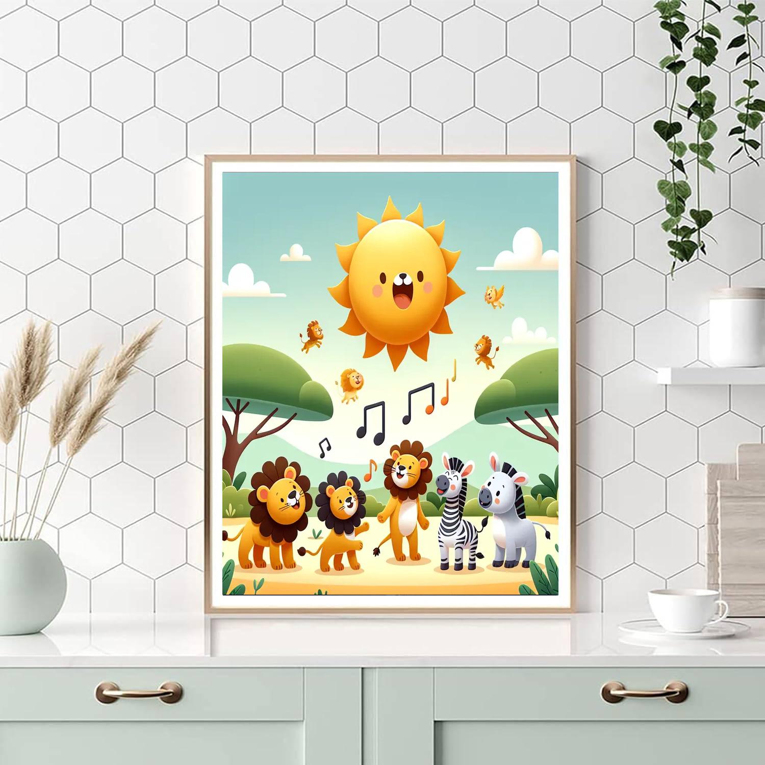 Sunny Savanna Serenade Numbered Painting Kits