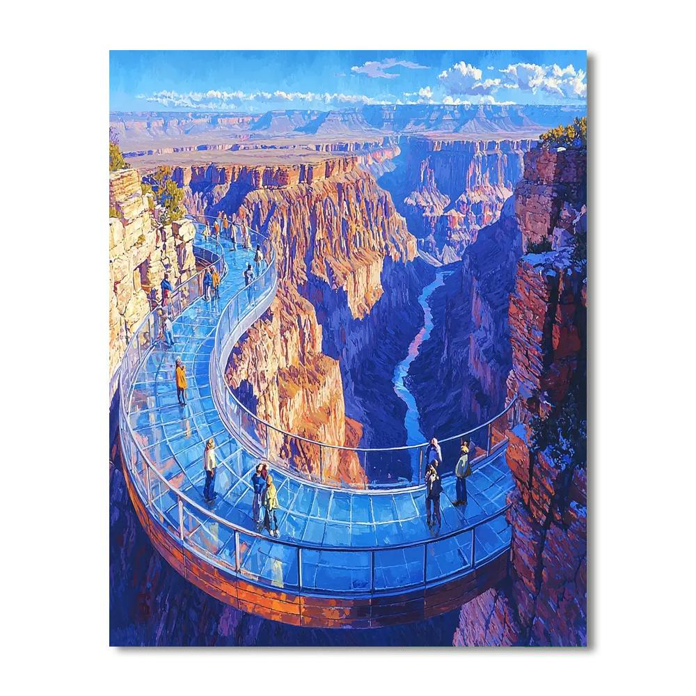The Grand Canyon Skywalk DIY Paint By Numbers