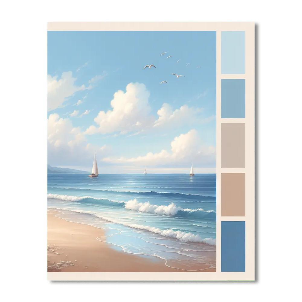 Nautical Seaside Serenity Paint By Color