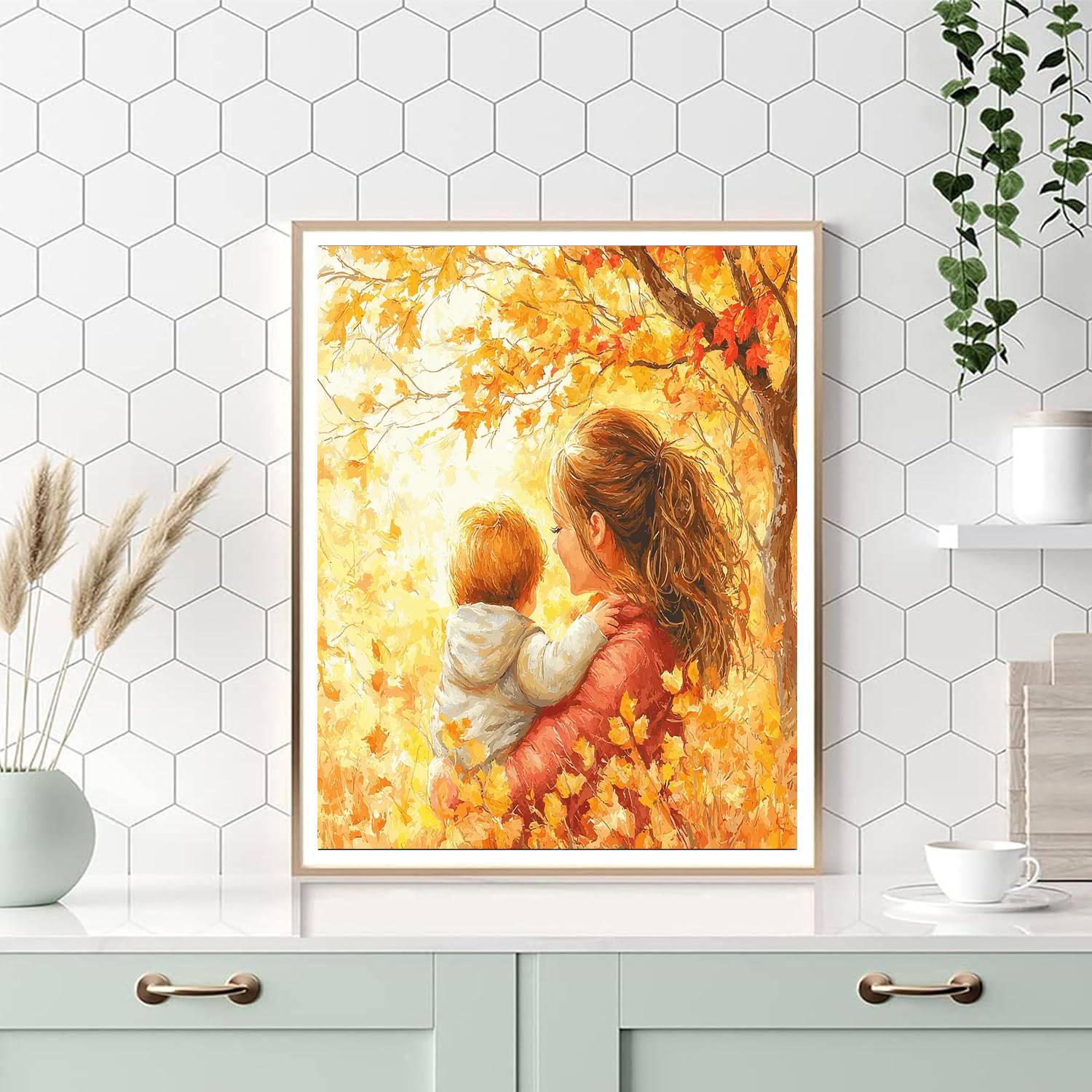 Mom's Encouraging Embrace Numbered Painting Kits