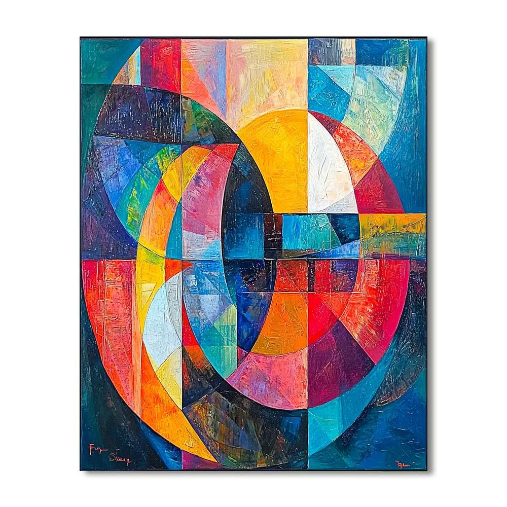 Frank Stella Inspired Prismatic Odyssey  Paint By Color
