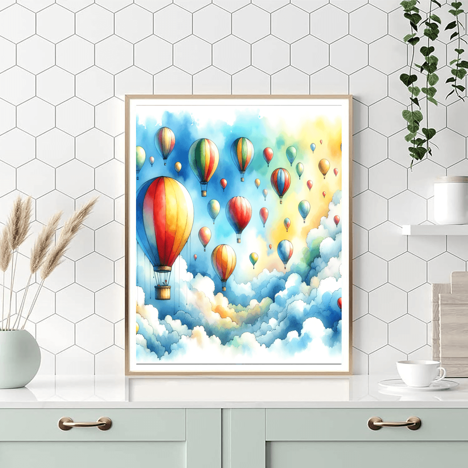 Magical Balloon Ride Painting Number Kit