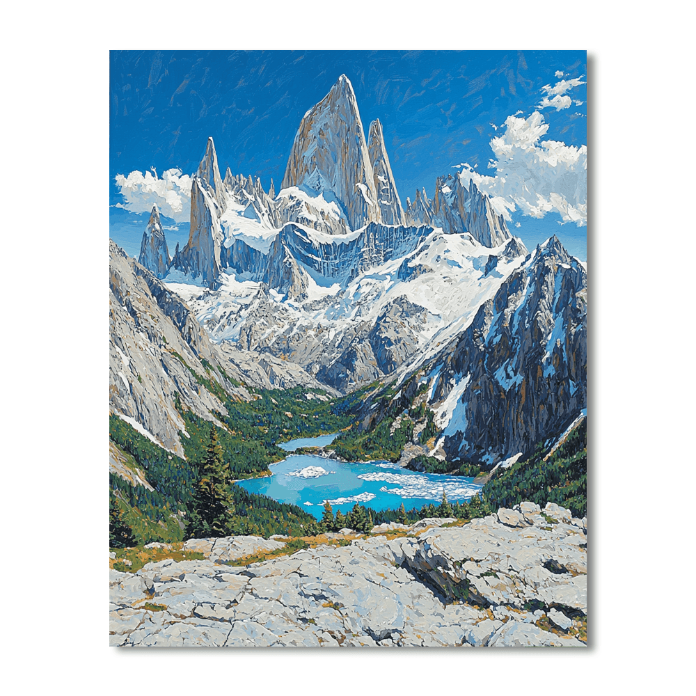 Mount Fitz Roy Paint By Numbers Kits