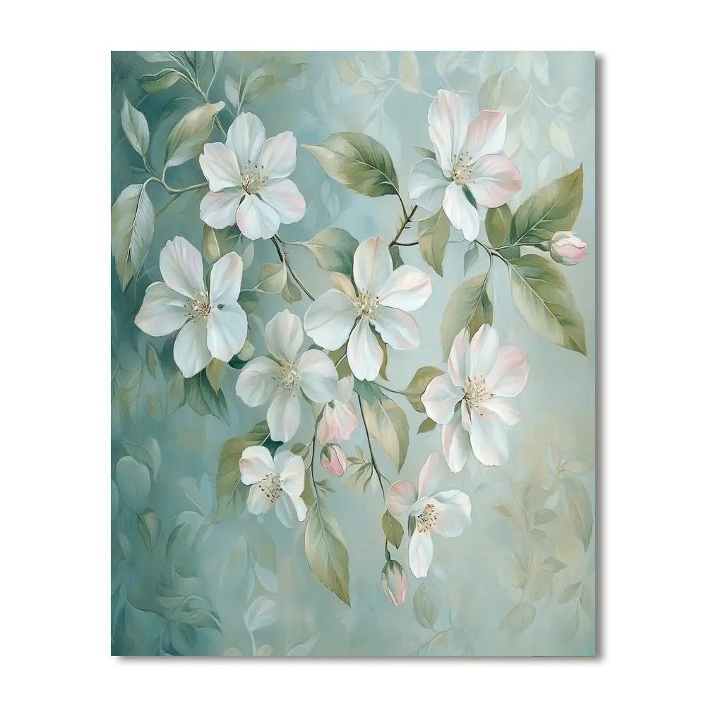 Leonardo Da Vinci Inspired Whispers Of Blossoms  Numbered Painting Kits