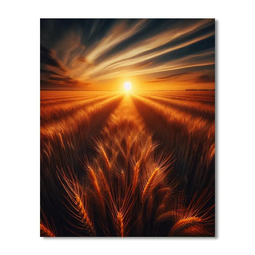 Golden Field Wanderlust DIY Paint By Numbers