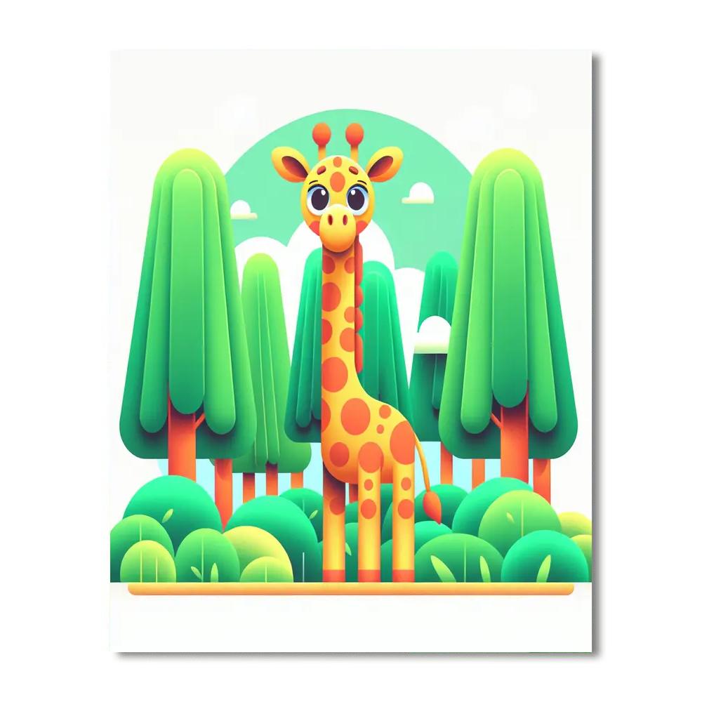 Giraffe's Jungle Playtime Numbered Painting Kits