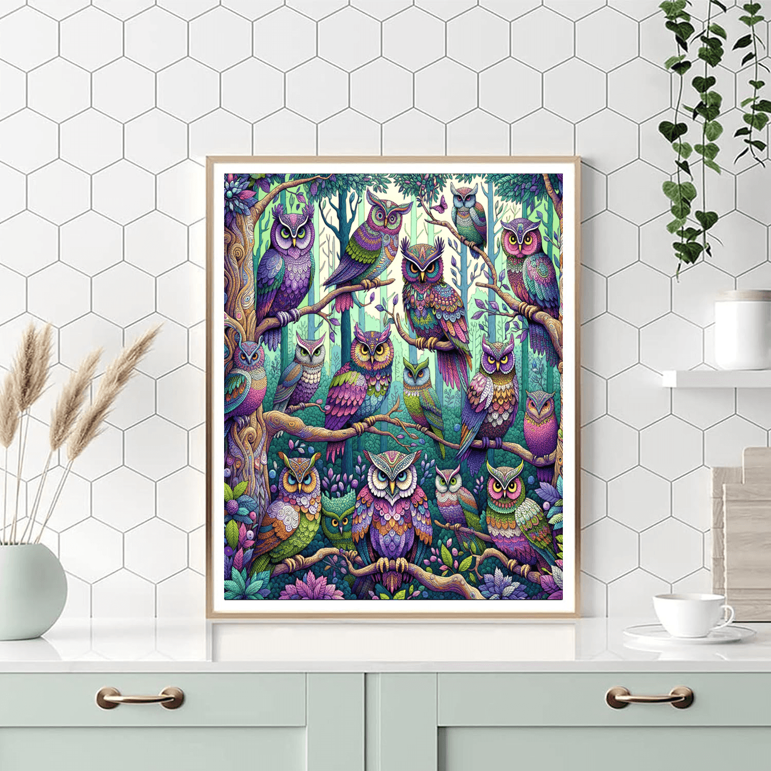 Whimsical Owl Fantasy Paint By Numbers Kits