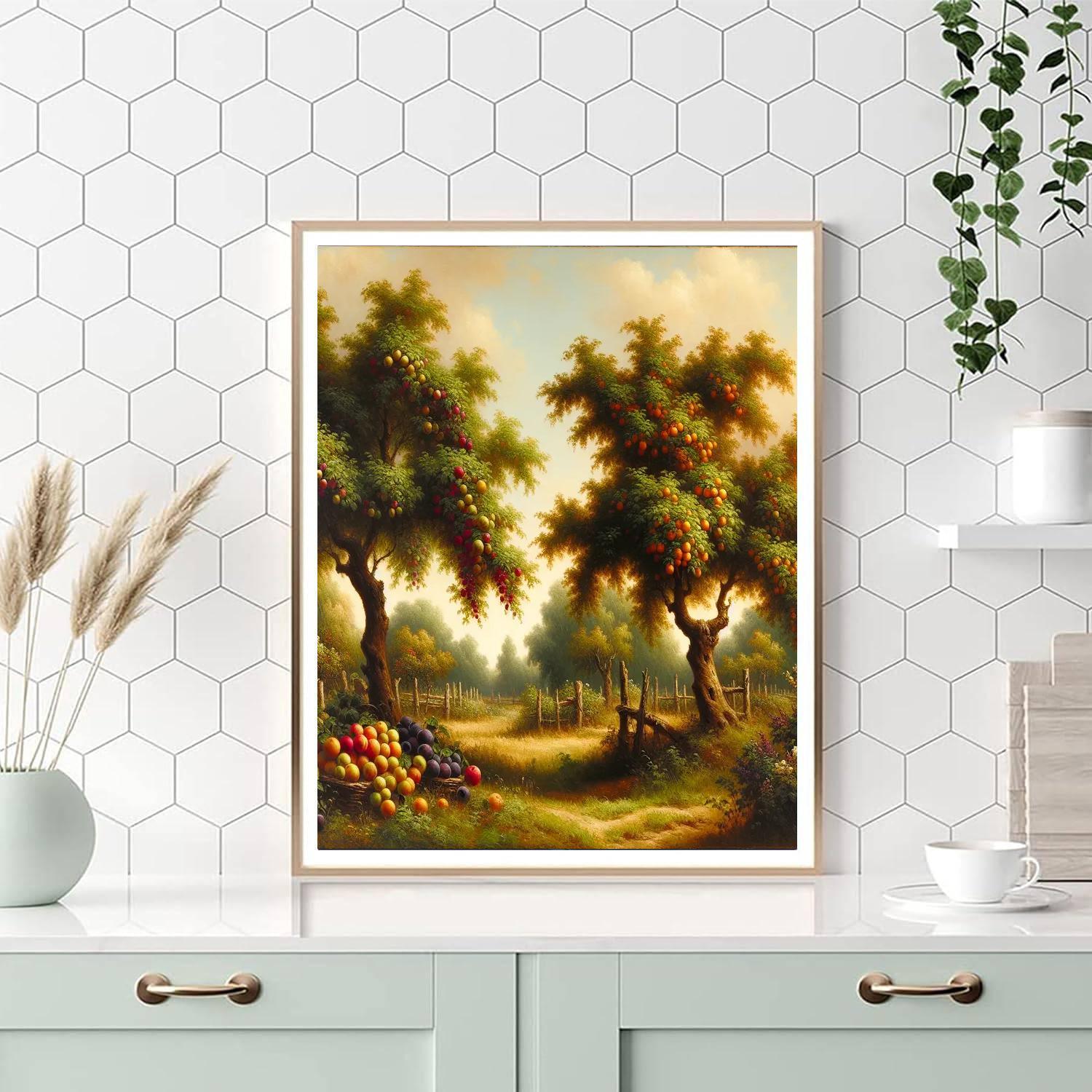Rustic Orchard Harvest Paint By Numbers Art